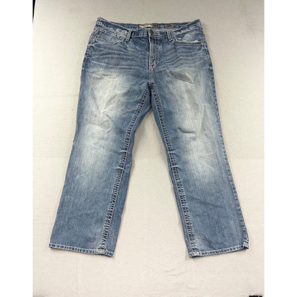 BKE Denim Mens Seth Distressed Light Wash 40R